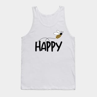 Bee Happy Motivational Tank Top